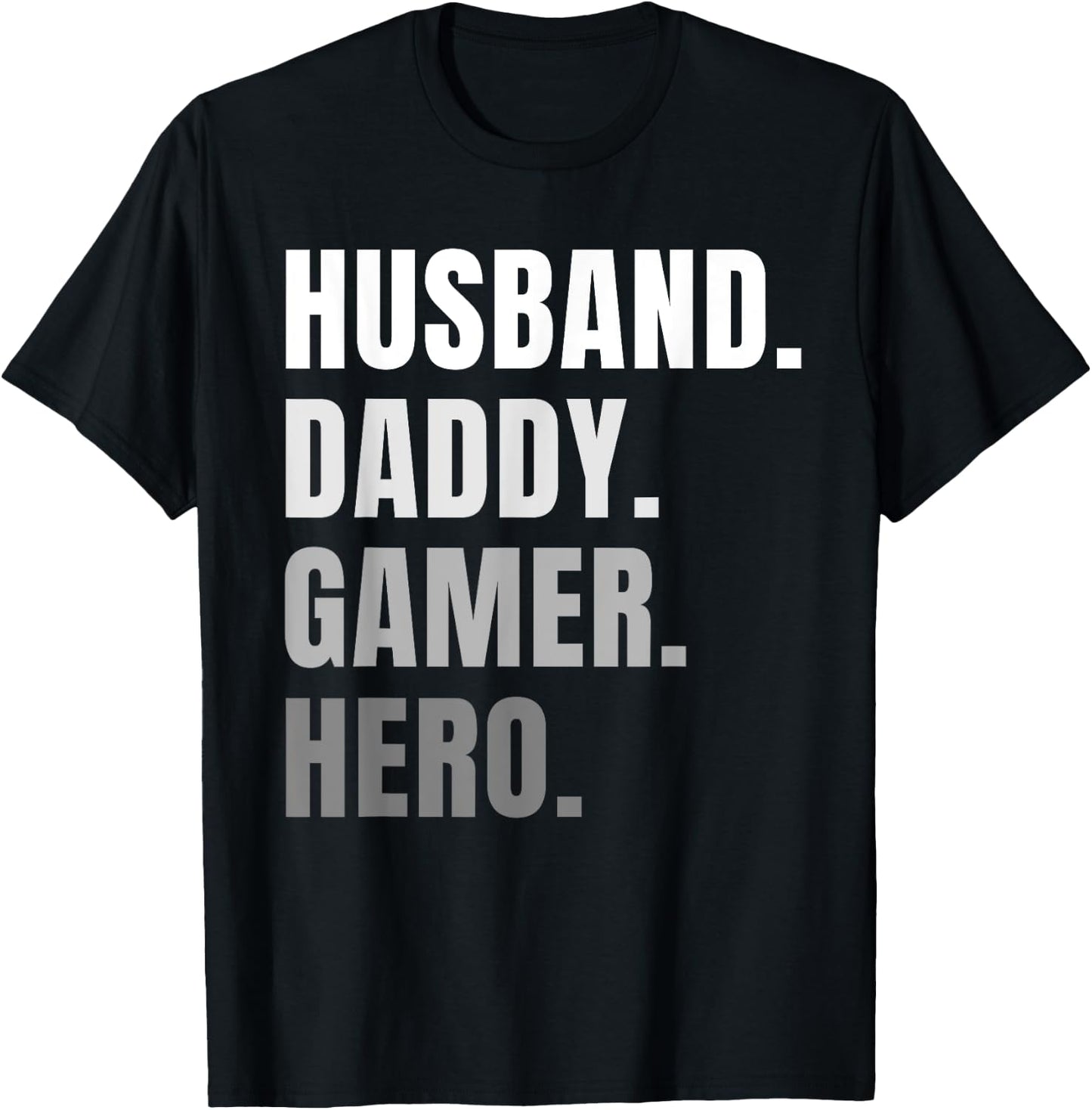 Funny Husband Dad Father Gamer Gaming Gift T-Shirt - T-Shirt | Black