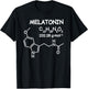 Melatonin Molecule Structure T Shirt Funny Sleep Men Women T-Shirt - T-Shirt | Black