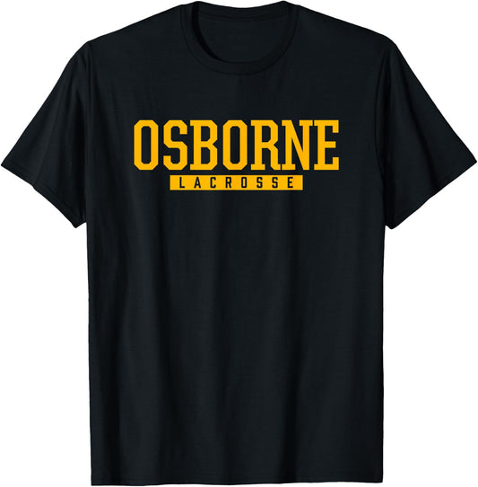Osborne High School Lacrosse T-Shirt - T-Shirt | Black