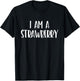 I Am A Strawberry Halloween I'm Simple Costume Lazy T-Shirt - T-Shirt | Black