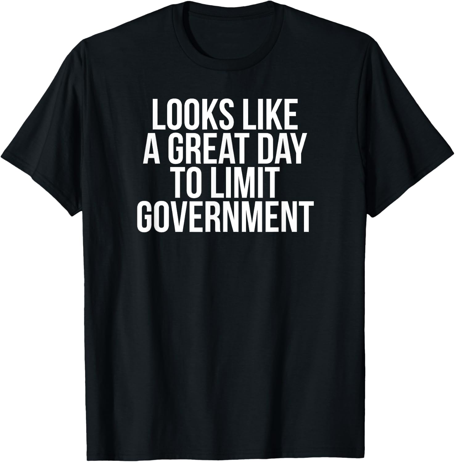 Libertarian Limit Government Anarchist Minarchist T-Shirt - T-Shirt | Black