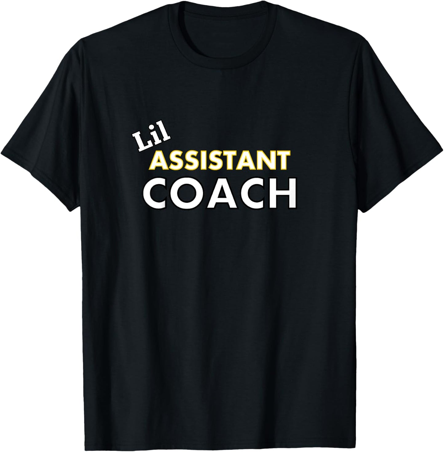 Lil Assistant Coach - Kid Helper Team Sports Shirt T-Shirt - T-Shirt | Black