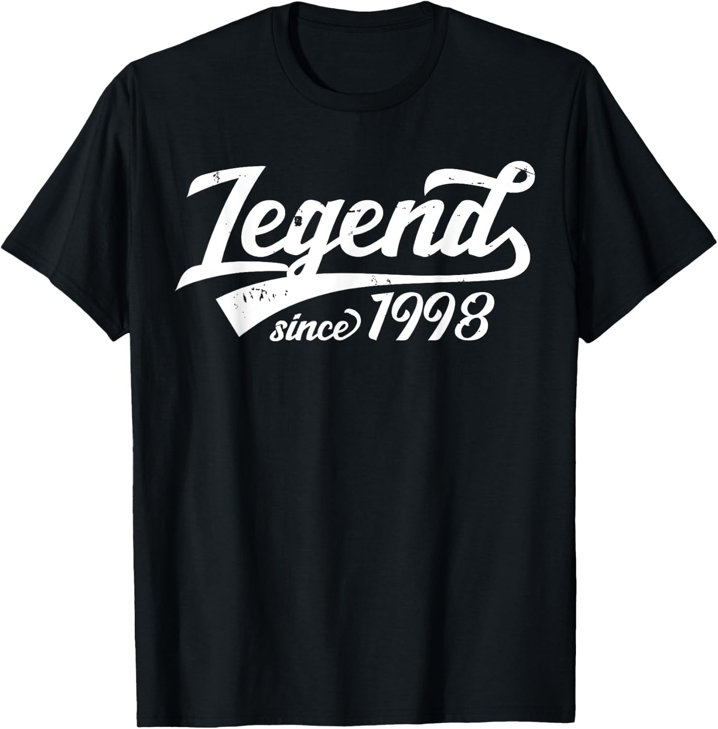 Legend Since 1998 27th Birthday 27 Years Old Vintage Gift T-Shirt - T-Shirt | Black