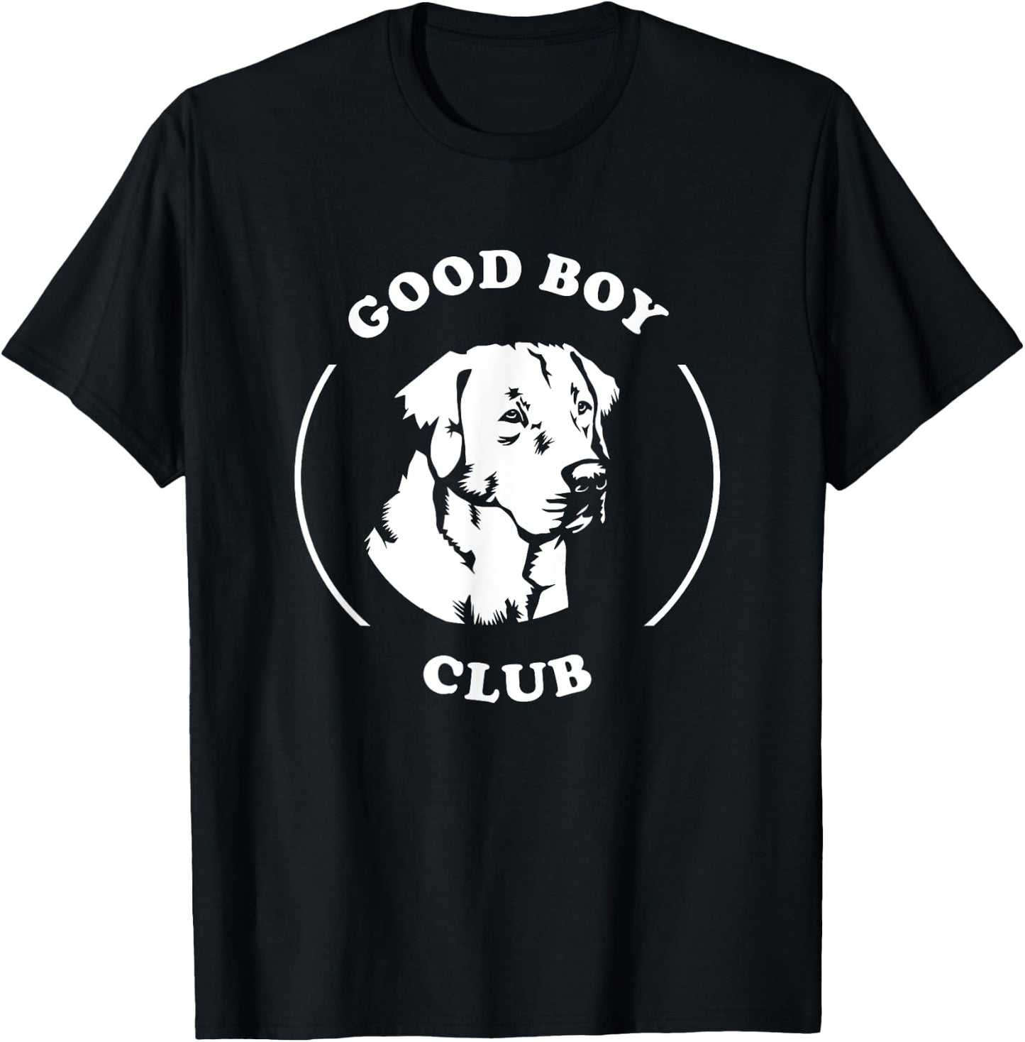 Good Boy Club - Funny Cute Labrador Dog T-Shirt - T-Shirt | Black