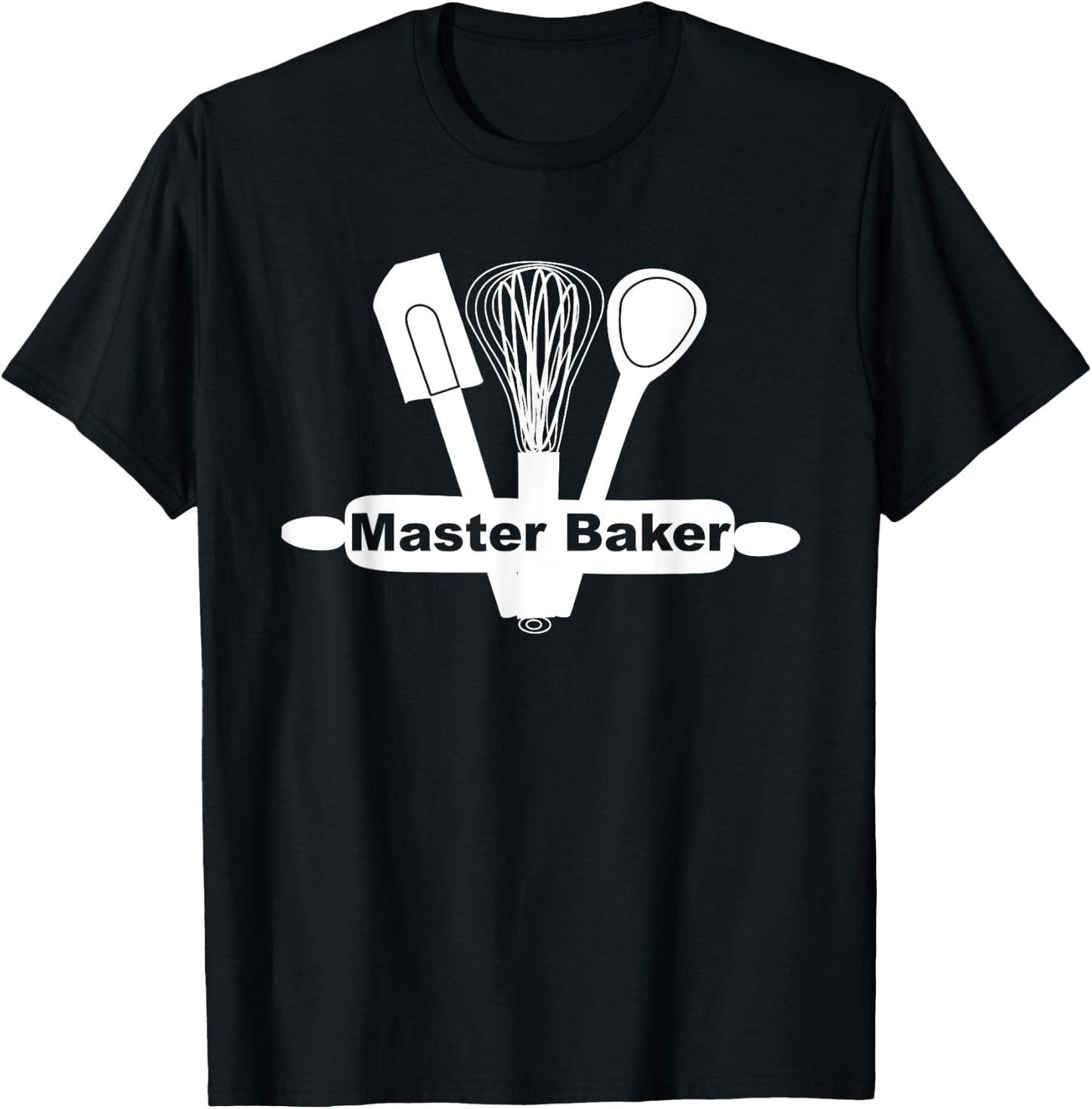 Funny Cooking Utensils - Master Baker T-Shirt - T-Shirt | Black