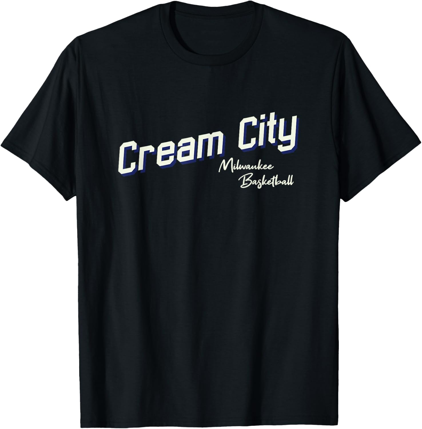 Milwaukee Cream City Basketball Wisconsin Practice Jersey T-Shirt - T-Shirt | Black