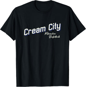 Milwaukee Cream City Basketball Wisconsin Practice Jersey T-Shirt - T-Shirt | Black