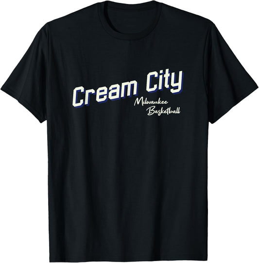 Milwaukee Cream City Basketball Wisconsin Practice Jersey T-Shirt - T-Shirt | Black