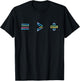 Equality is Greater Than Division Math Symbol Social Justice T-Shirt - T-Shirt | Black