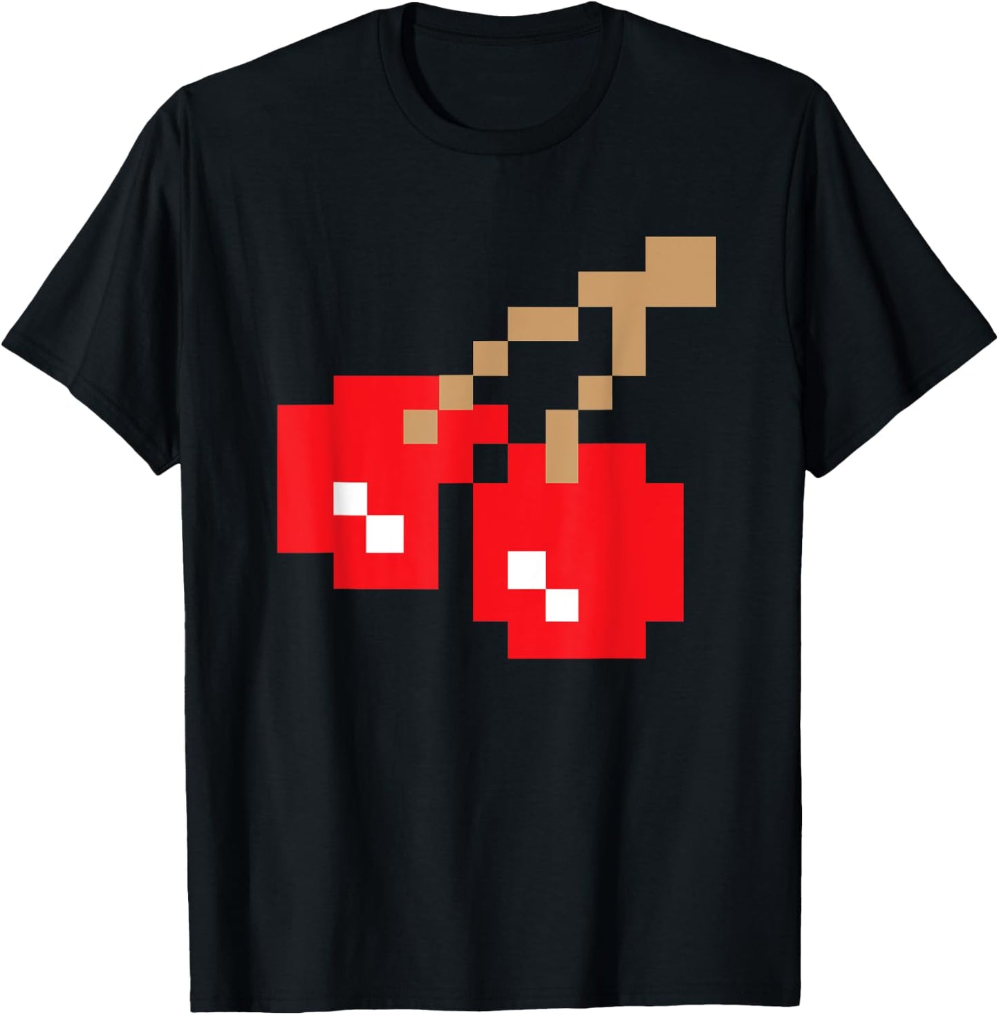 Retro Arcade Game Cherries T-Shirt - T-Shirt | Black