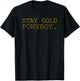 Stay Gold Ponyboy Classic 80s 70s T-Shirt - T-Shirt | Black