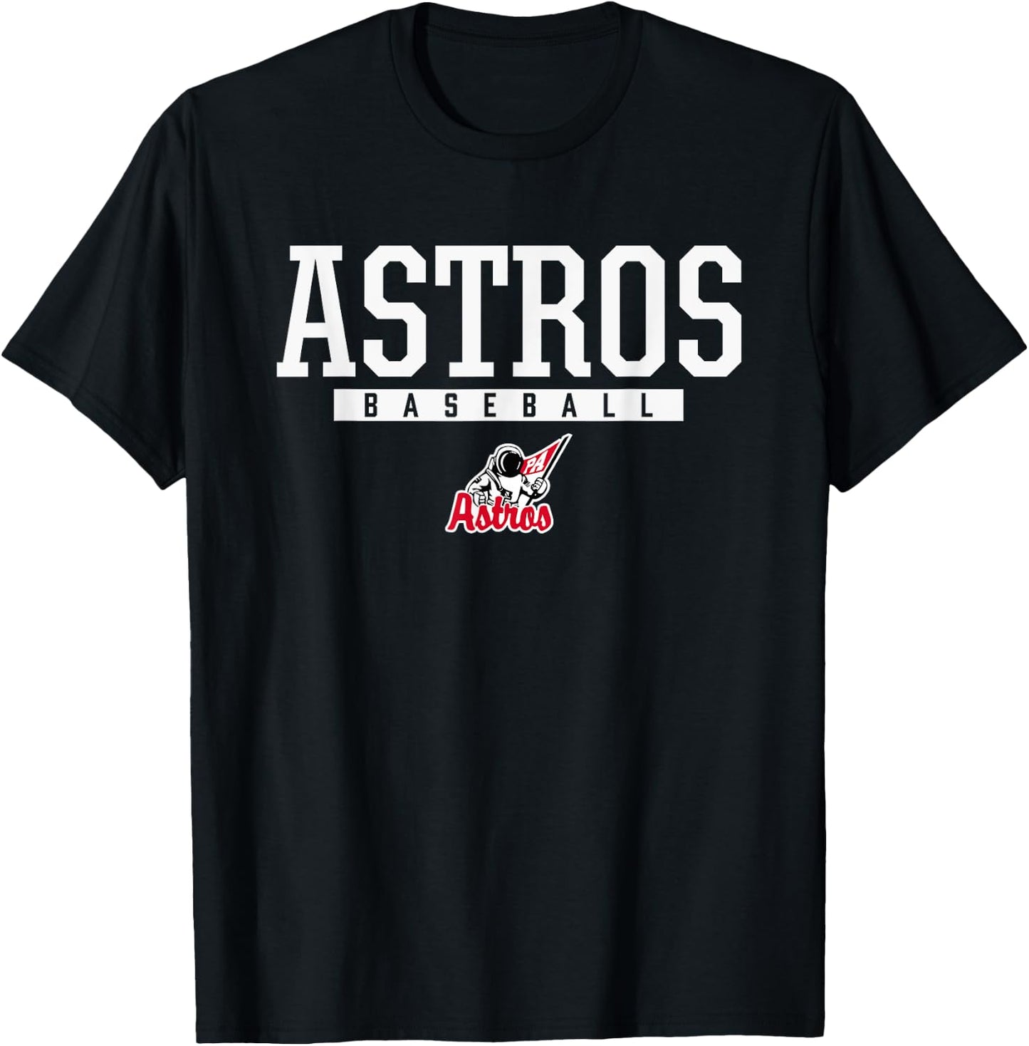 Pinkerton Astros Logo Baseball HS T-Shirt - T-Shirt | Black