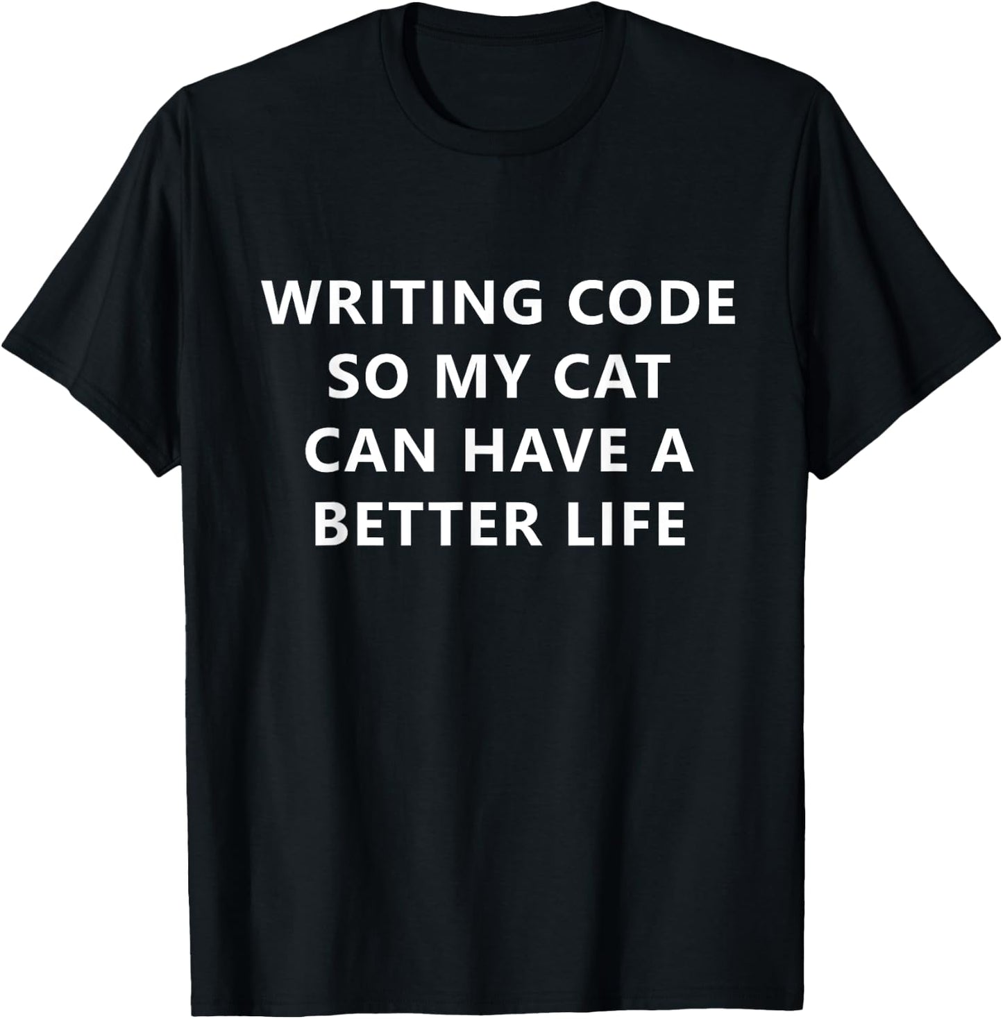 Programmer Writing Code For My Cat Funny Coding Women Kids T-Shirt - T-Shirt | Black