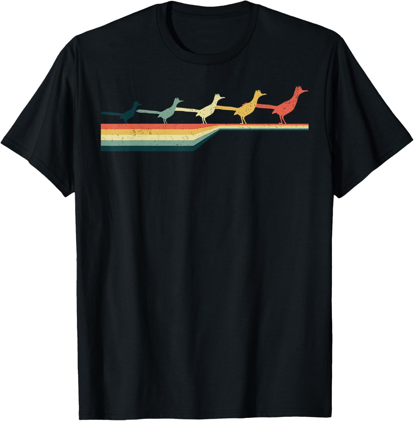 ROADRUNNER Vintage Retro Style Cute Bird Gift T-Shirt - T-Shirt | Black