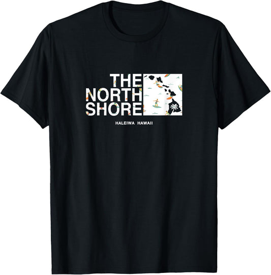 Hawaii Islands North Shore Haleiwa Surfer T-Shirt - T-Shirt | Black