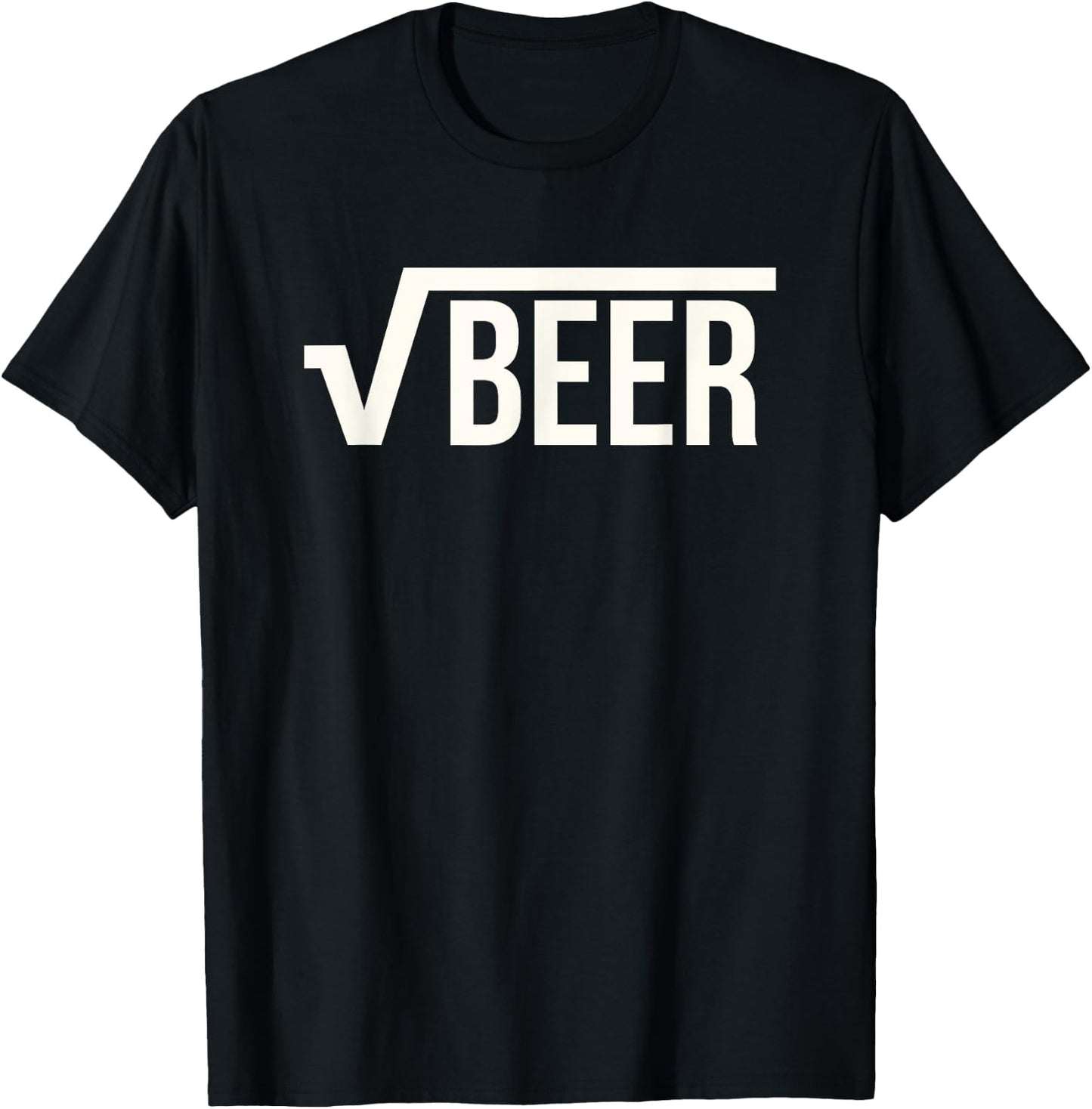 Root Beer (Square Root of Beer) Math Joke T-Shirt - T-Shirt | Black