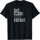 Eat Sleep Fuck Repeat T-Shirt - T-Shirt | Black
