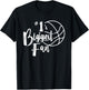 Number 1's Biggest Fan Shirt Basketball Player Mom Dad T-Shirt - T-Shirt | Black