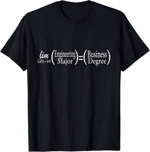 Limit of An Engineering GPA Approaches Zero T-Shirt - T-Shirt | Black