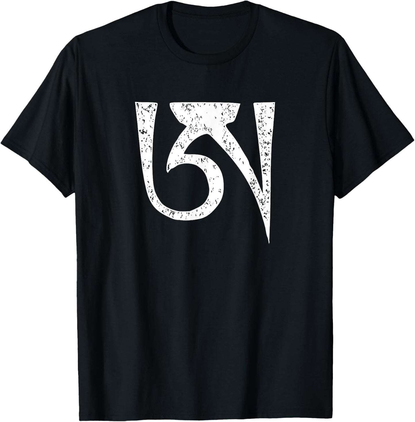 Dzogchen Letter A Tibetan Buddhism Meditation T-Shirt - T-Shirt | Black