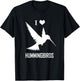 I Love Hummingbirds Bird Lover Humming Birds T-Shirt - T-Shirt | Black
