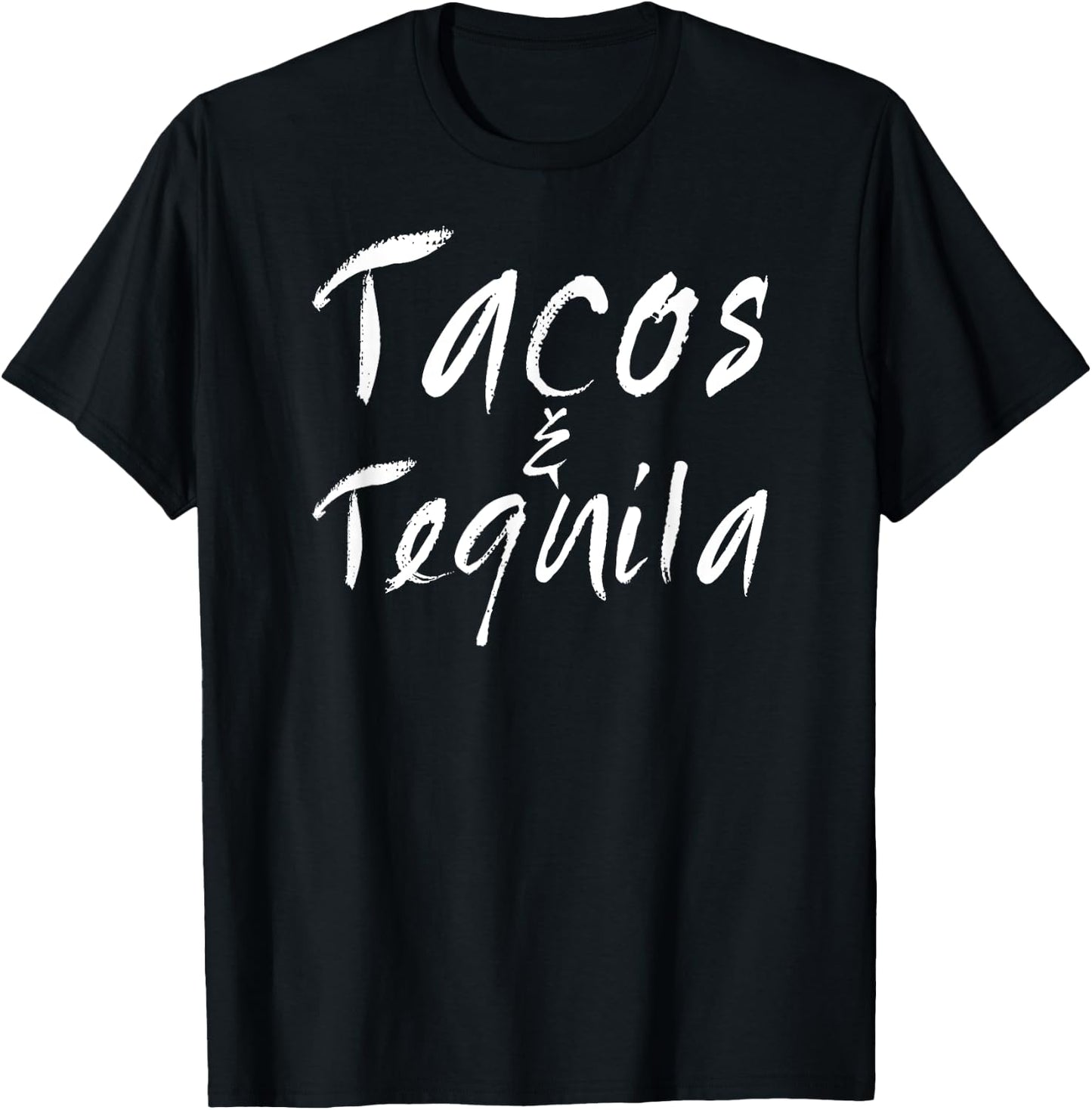Funny Tacos And Tequila T Shirt. Mex Party Pinata Drinker T-Shirt - T-Shirt | Black