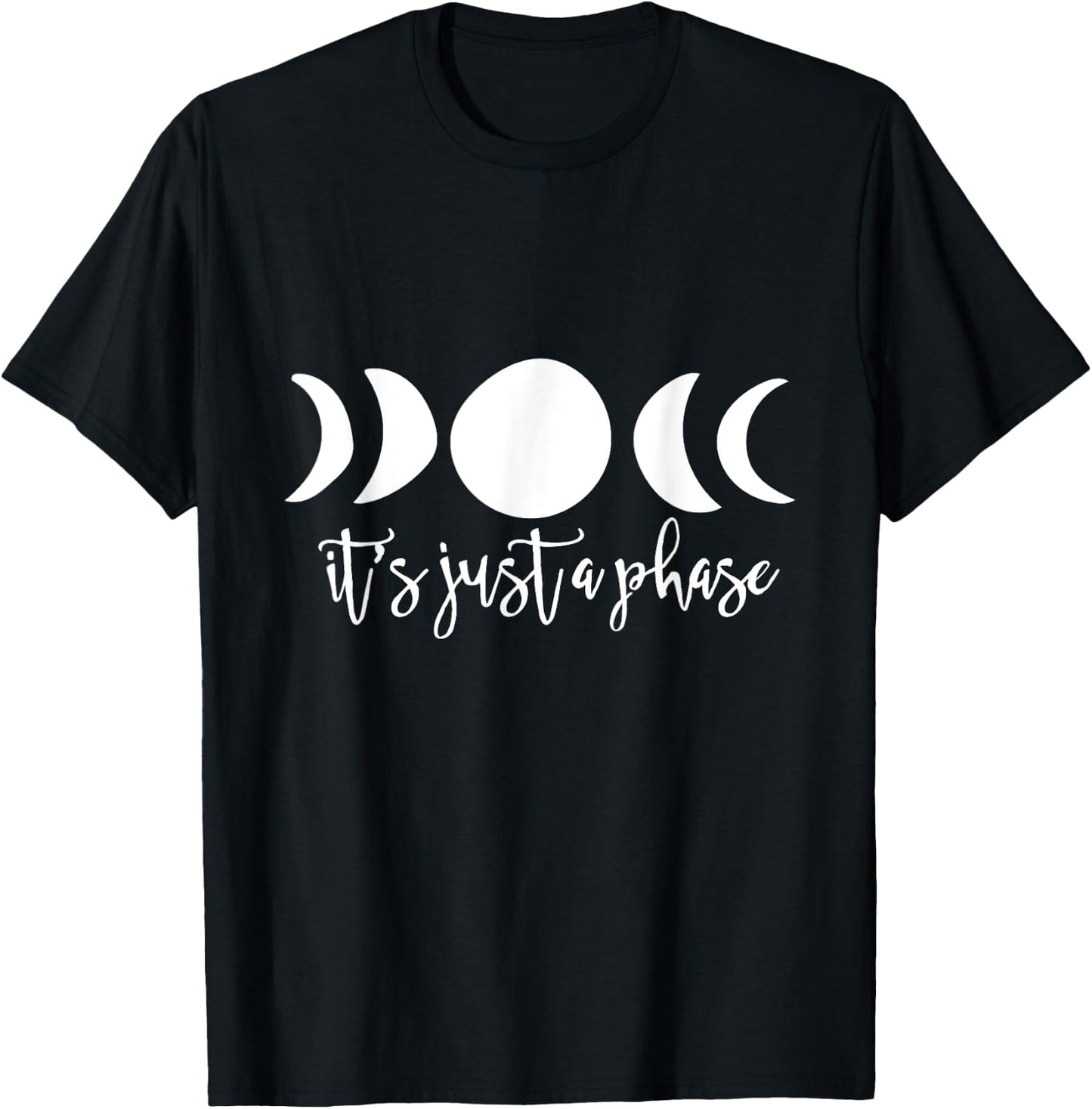 It's just a phase moon phases shirts moonchild T-Shirt - T-Shirt | Black