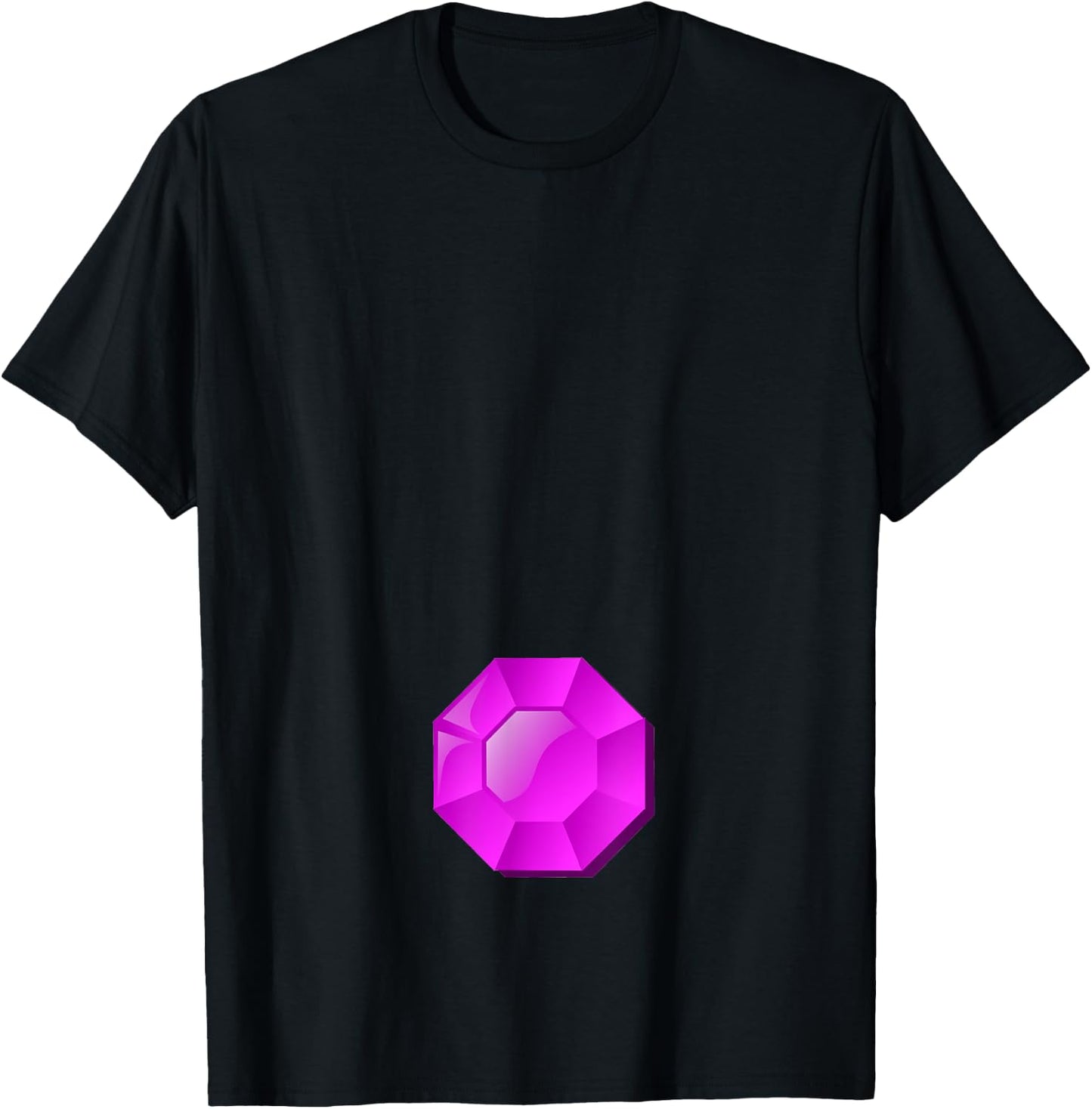 Troll Costume - Gem Belly Button T-Shirt - T-Shirt | Black