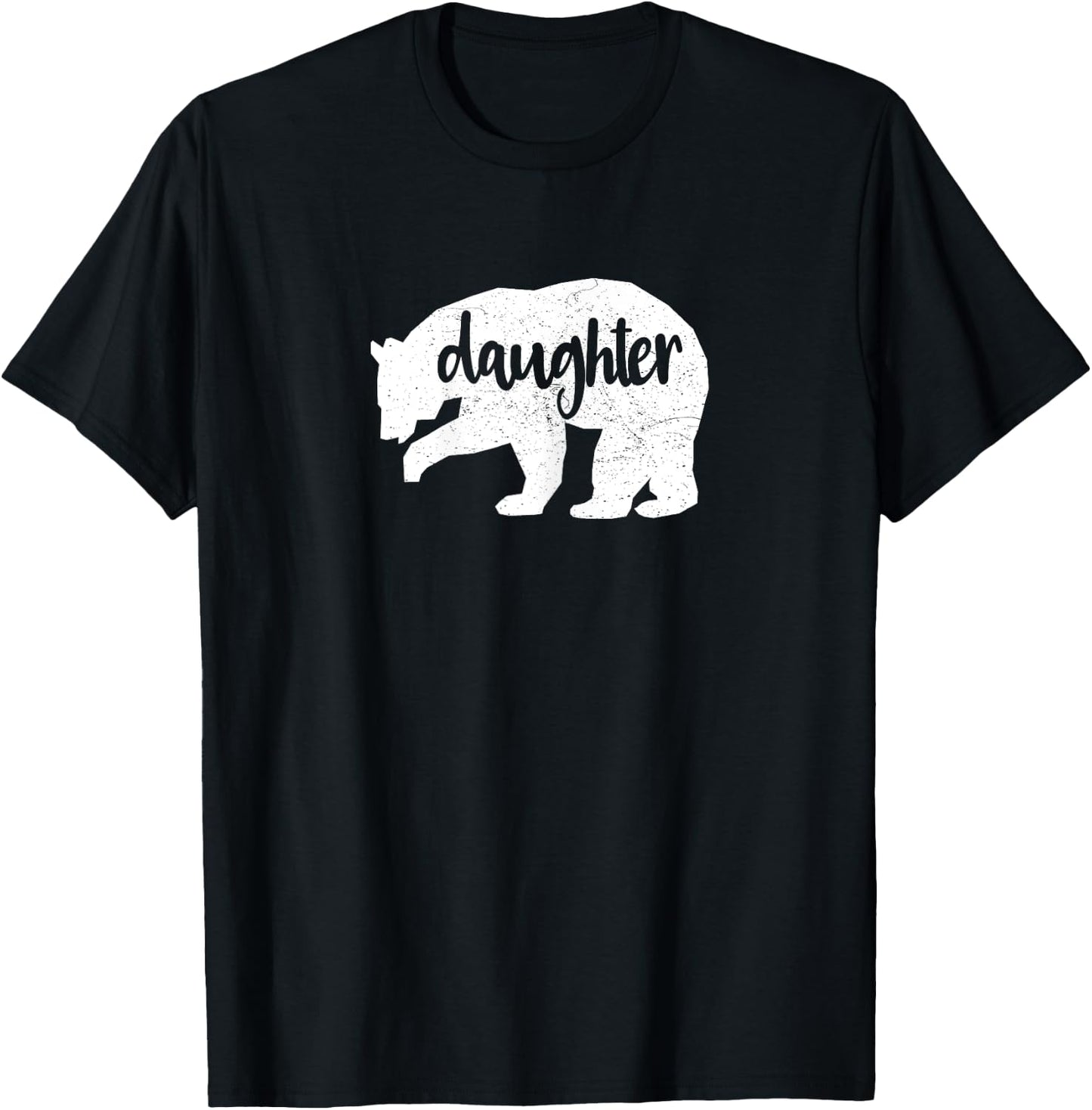 DAUGHTER BEAR Family Kids T-Shirt - T-Shirt | Black
