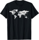 International Alcohol Map Drinking Around the World T-Shirt - T-Shirt | Black