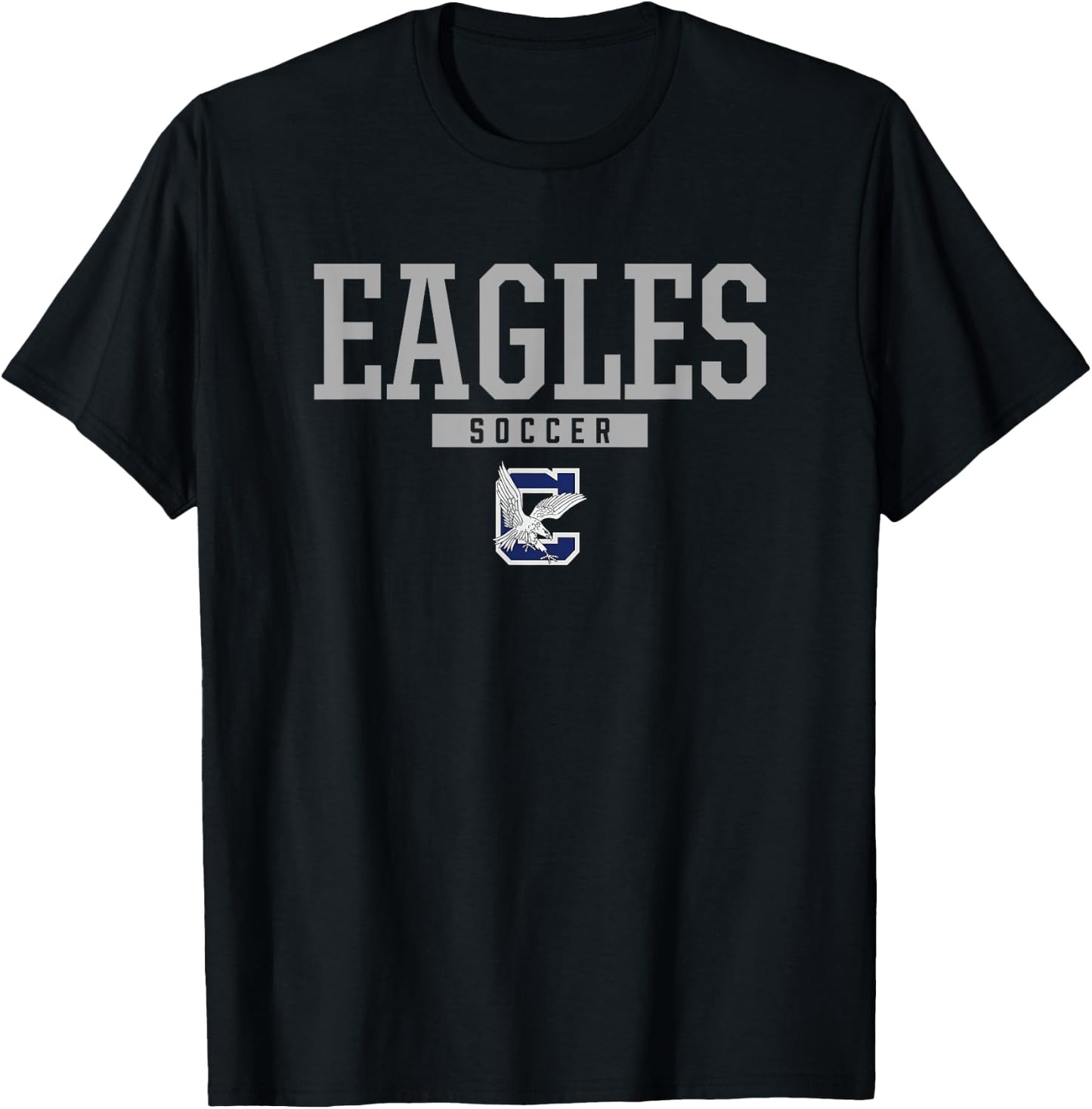 Clover Eagles Logo Soccer HS T-Shirt - T-Shirt | Black