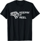 Keeping It Reel Shirt Funny Fishing Sayings T-Shirt - T-Shirt | Black
