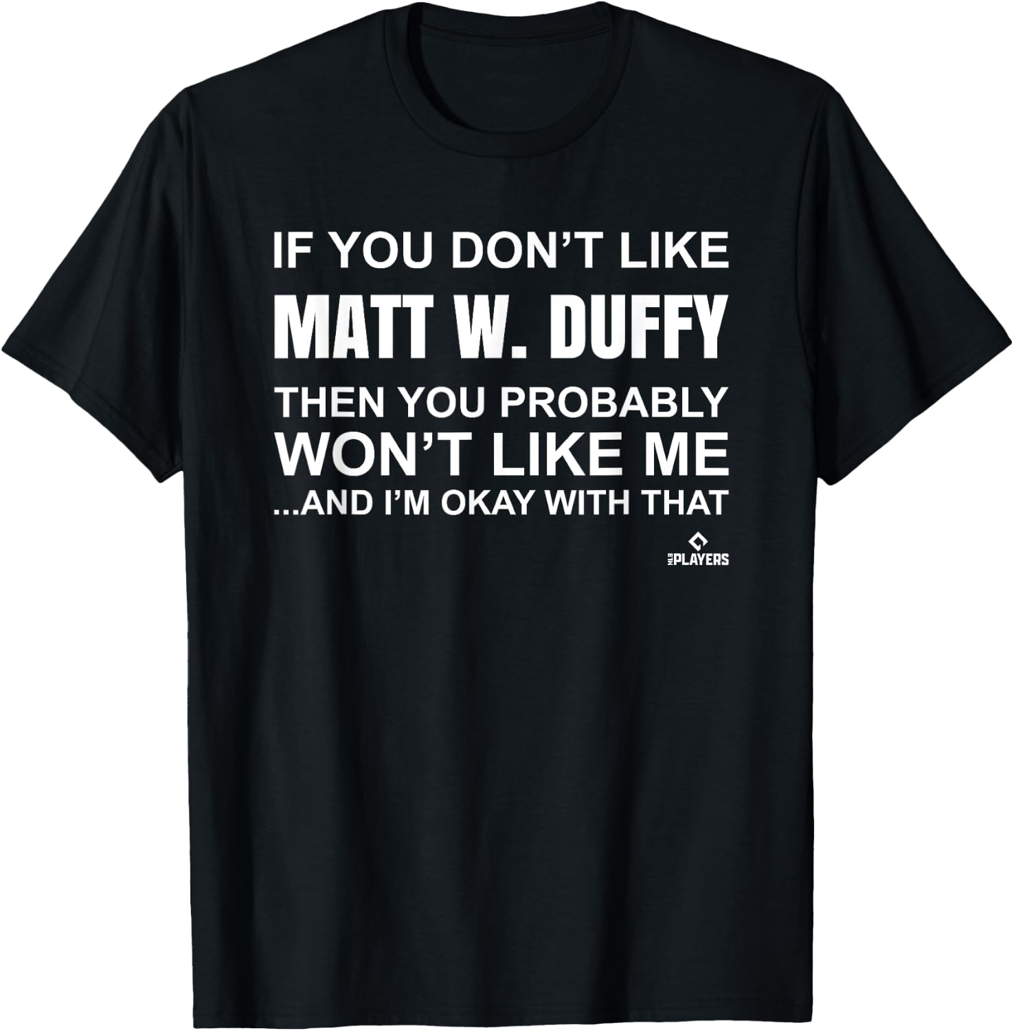 Matt W. Duffy Prospect Baseball Fan Gear T-Shirt - T-Shirt | Black