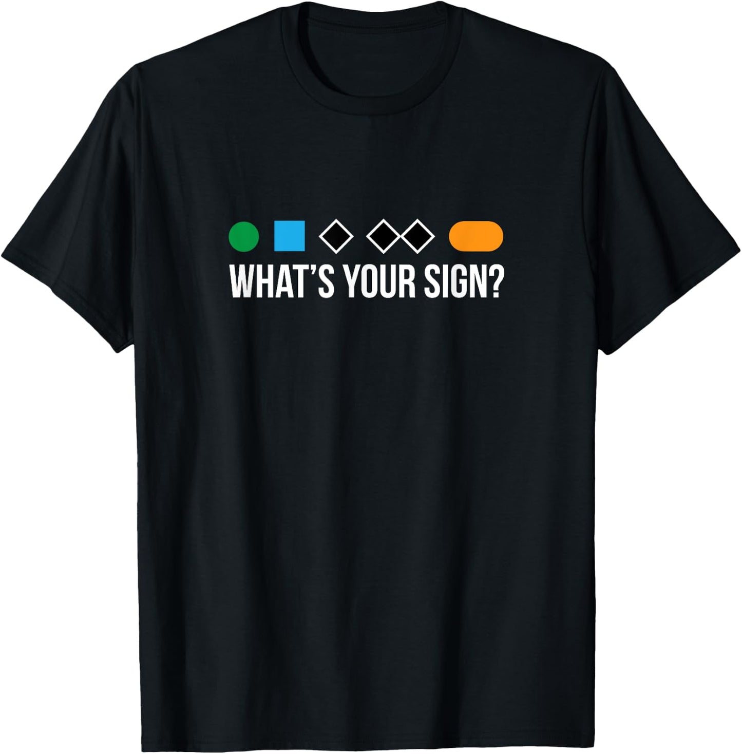 Funny ski skier or snowboard What's Your Sign gift T-Shirt - T-Shirt | Black