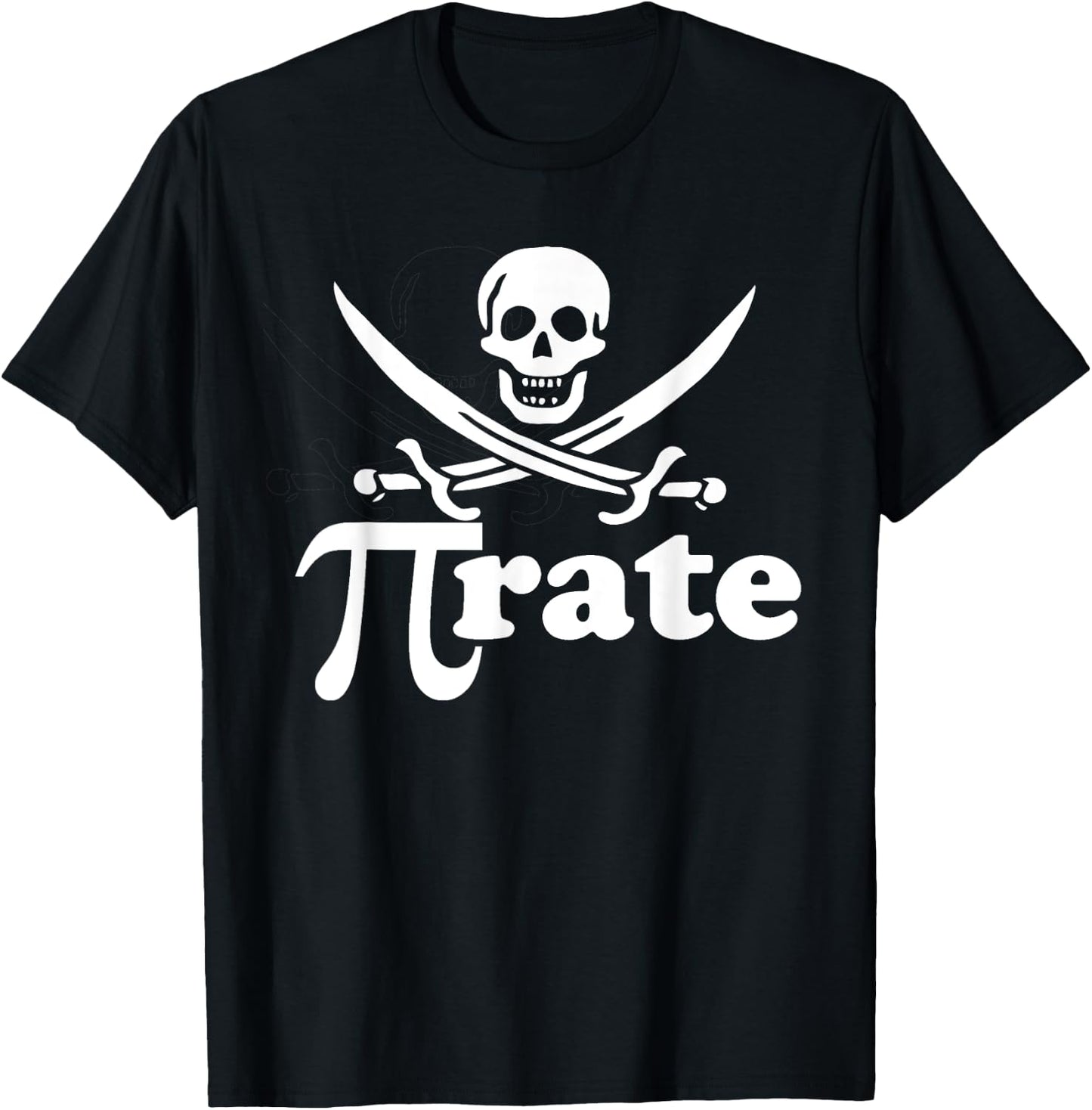 Pirate pi rate shirt for pi day math pirates T-Shirt - T-Shirt | Black