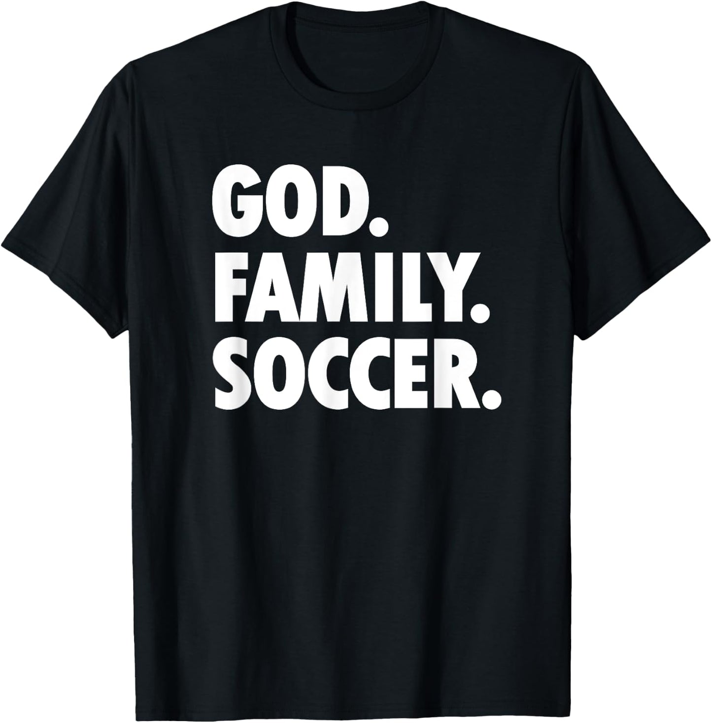God Family Soccer - Novelty Faith T-Shirt - T-Shirt | Black