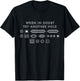 When In Doubt Try Another Hole Funny Computer Ports Symbols T-Shirt - T-Shirt | Black