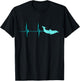 Bottlenose Dolphin Heartbeat Mammals EKG Pulse Ocean T-Shirt - T-Shirt | Black