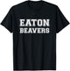 Eaton Beavers University Athletics Fake College T-Shirt - T-Shirt | Black