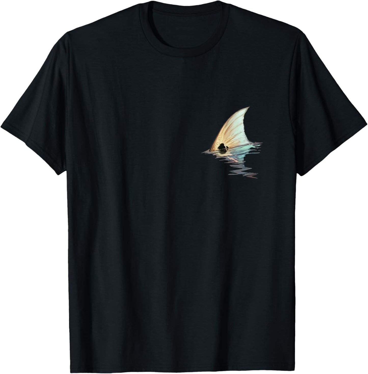 Tailing Redfish | Redfish Tail | Red Drum Fish Shirt T-Shirt - T-Shirt | Black