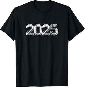 Class of 2025 | Graduation School Vintage Spirit Senior 2025 T-Shirt - T-Shirt | Black