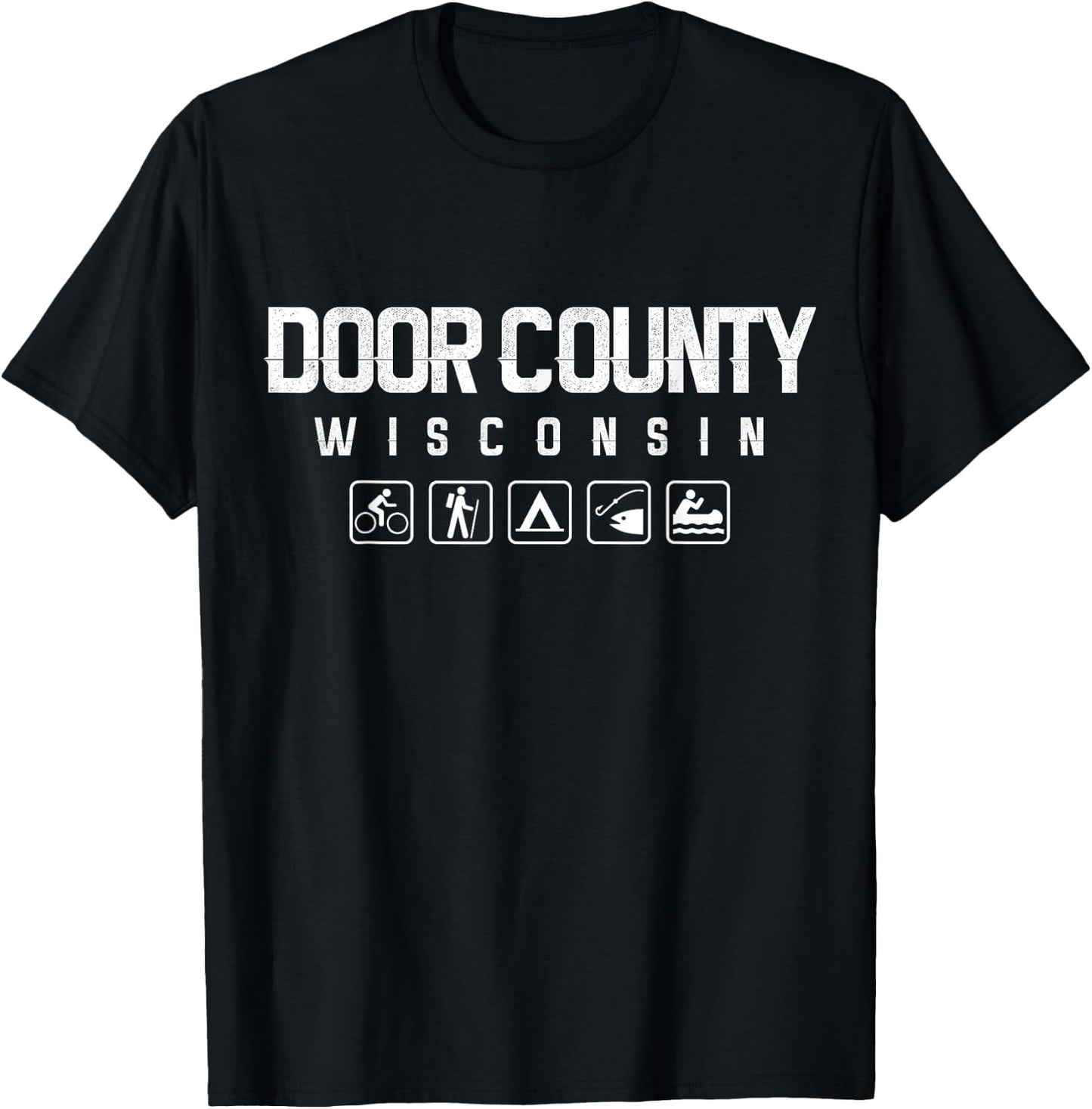 Door County, Wisconsin Outdoor T-Shirt - T-Shirt | Black