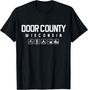 Door County, Wisconsin Outdoor T-Shirt - T-Shirt | Black