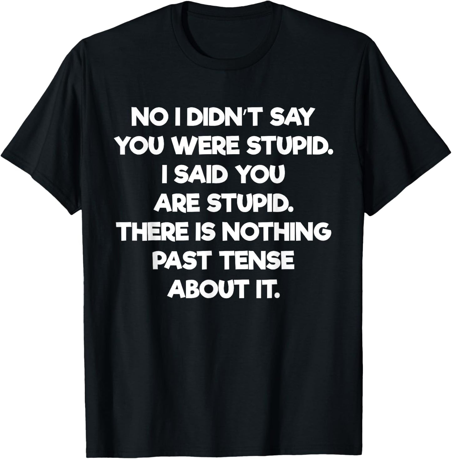Didn't Say You Were Stupid Said You Are Stupid T-Shirt - T-Shirt | Black