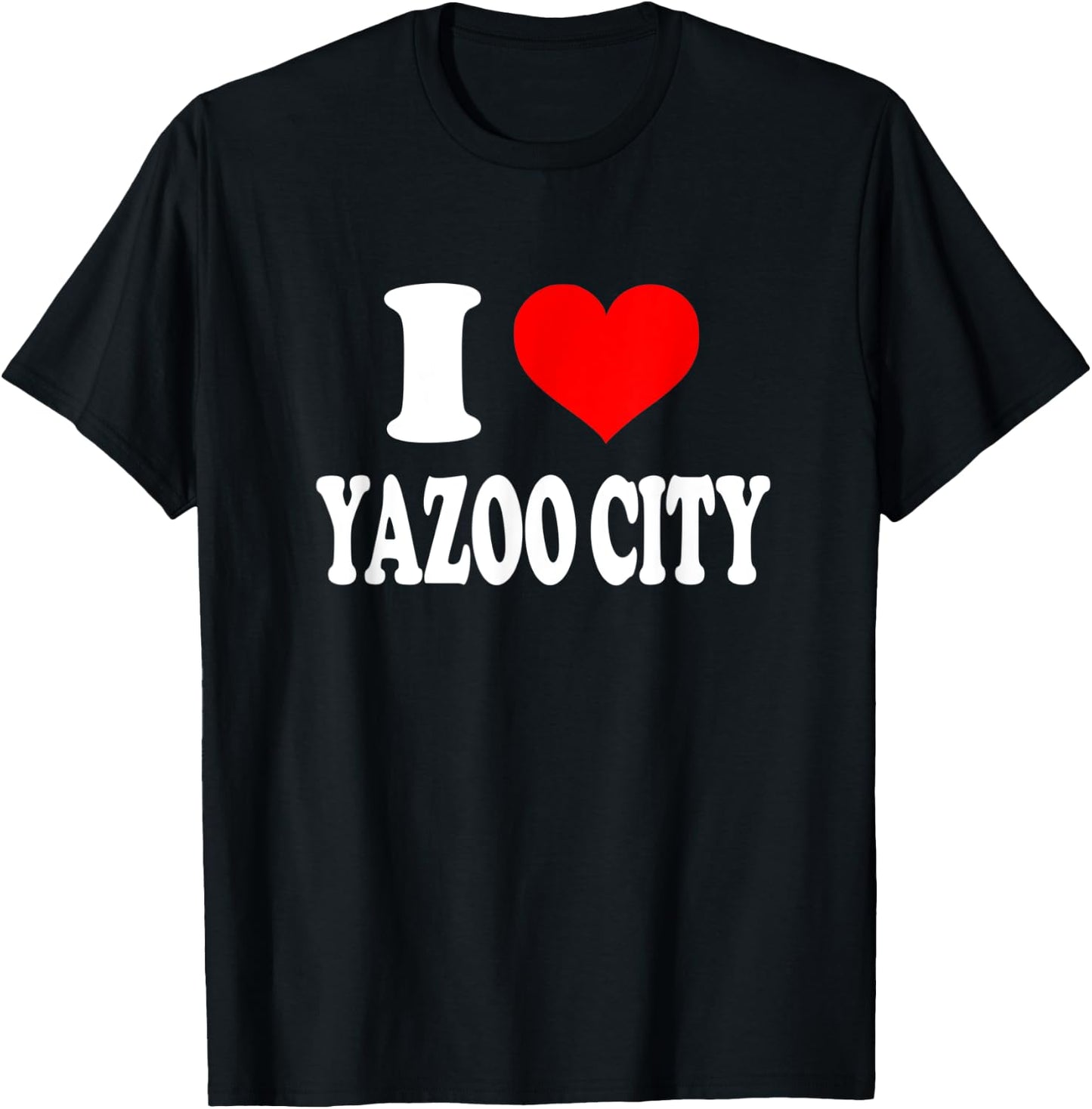I Love Yazoo City T-Shirt - T-Shirt | Black