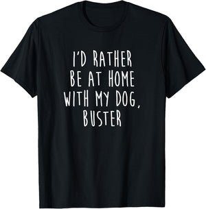 Buster Dog Name Dog Gift T-Shirt - T-Shirt | Black
