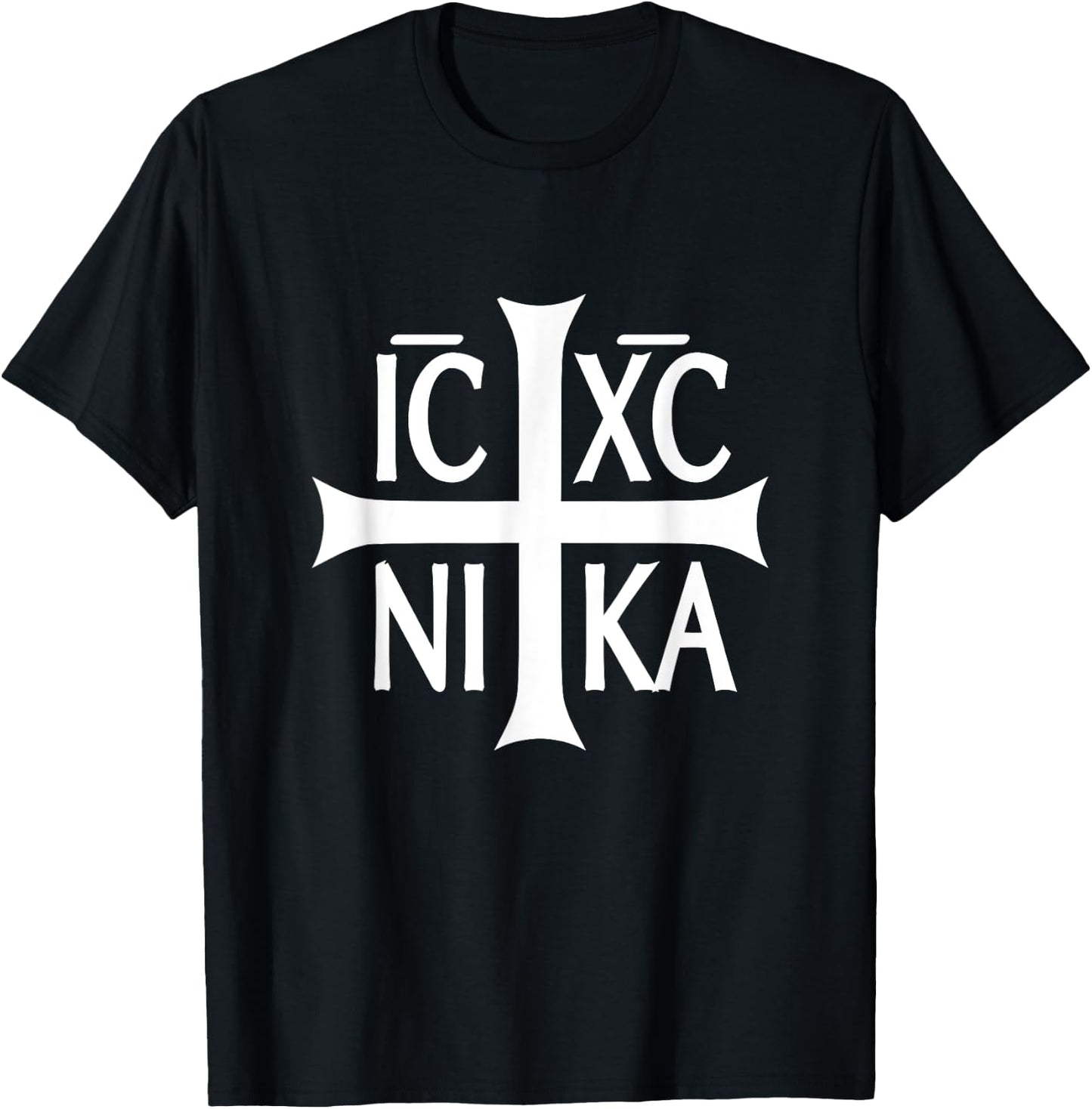IC XC NIKA Cross Eastern Christian Greek Shirt T-Shirt - T-Shirt | Black