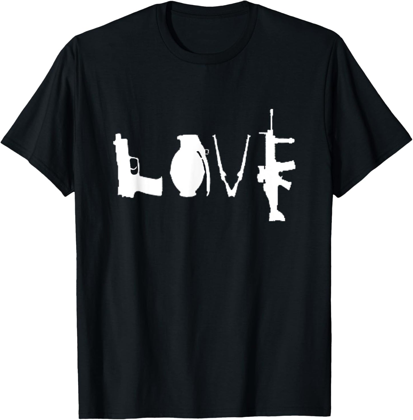 LOVE GUNS Pro Gun Love 2nd Amendment T-Shirt - T-Shirt | Black