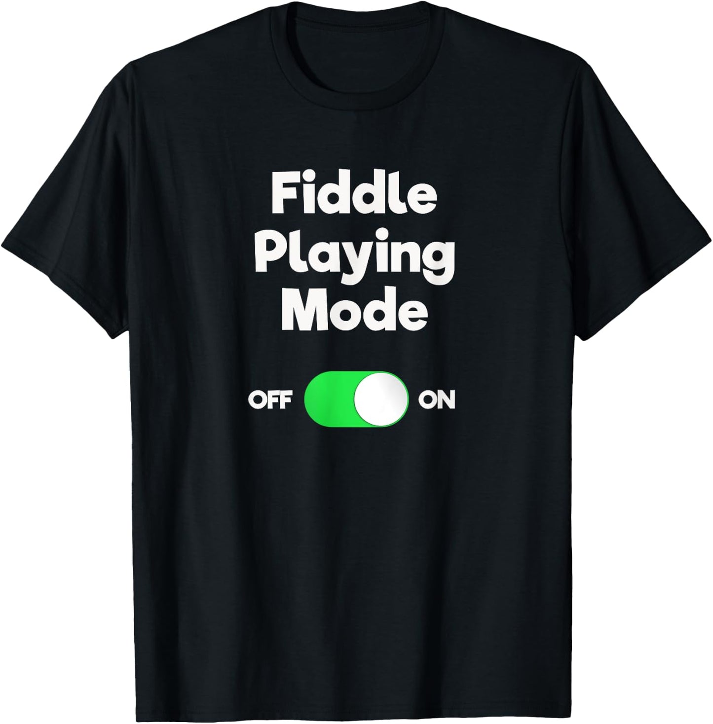 Fiddle - Funny Fiddle Playing Mode T-Shirt - T-Shirt | Black