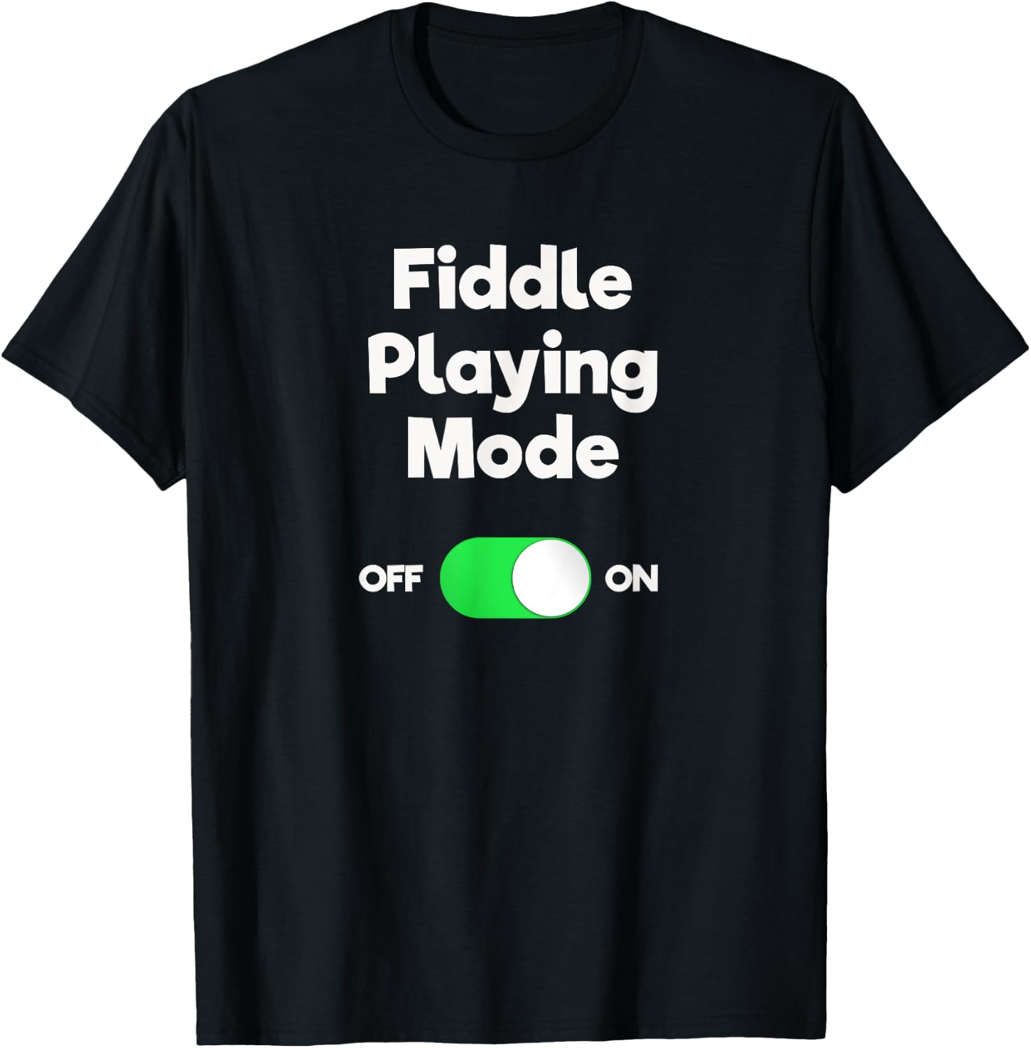 Fiddle - Funny Fiddle Playing Mode T-Shirt - T-Shirt | Black